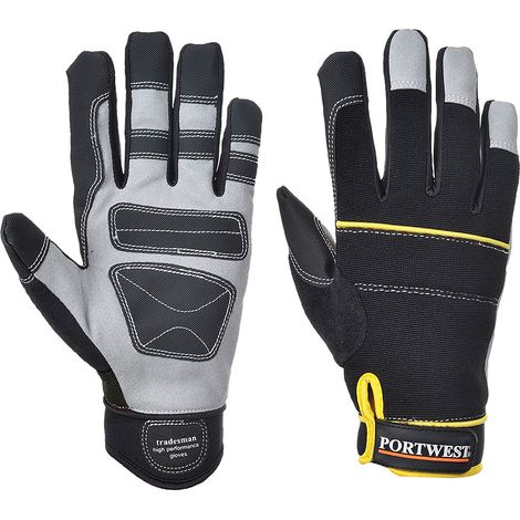 Guante Tradesman - Altas prestaciones para protección / Negro / L