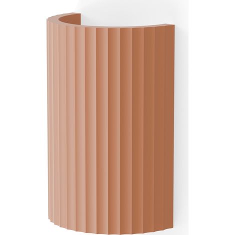 Applique murale LED en plâtre couleur argile – Culot GU10 – Lumière chaleureuse – Pour espaces modernes et contemporains – Sulion