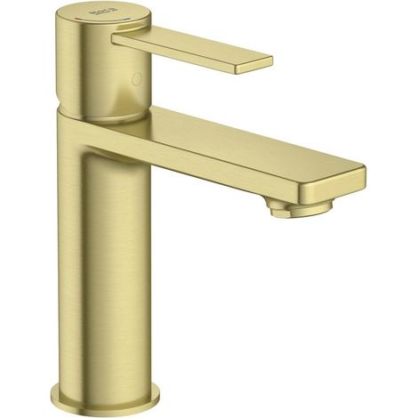 Mitigeur de lavabo avec corps lisse - Collection TARGA - Roca - 5A325FVA0- Couleur : Or brossé (1/2)