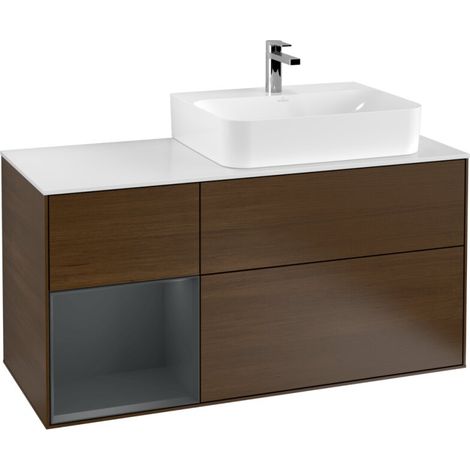 Villeroy & Boch G141HGGN meuble sous-bassin Finion G14 (1/2)