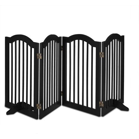 Barrera de seguridad ajustable para mascotas 70 x 4 x 80 cm instalación flexible de metal gris 130011333 (1/5)