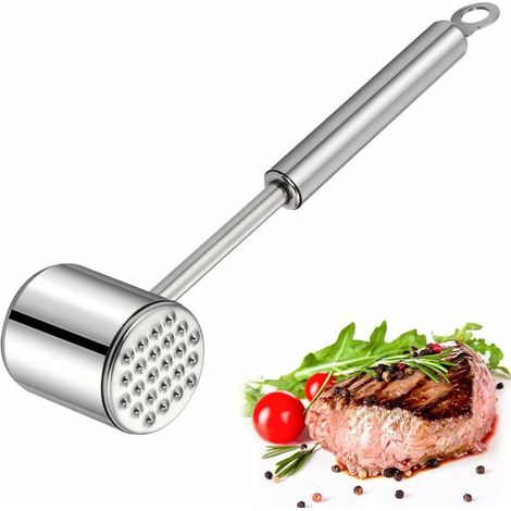 royaluxe - Attendrisseur de Viande 304 Inoxydable Marteau Viande Marteau Double Face, Marteau de Cuisine, Marteau a Steak, pour Bœuf Poulet Poisson, Maillet Professionnel pour Attendrir La Viande, 1Pc (1/5)