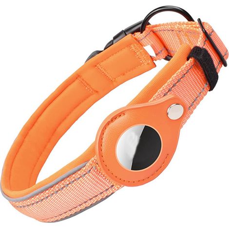 Collier Pour Chien - Avec Support Intégré Pour AirTag - En Nylon 1000D - Réglable - Pour Chiens Taille S M L (1/5)