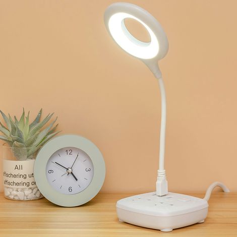 Lampe de bureau LED à trois niveaux de luminosité tactile avec protection des yeux, lampe de bureau USB, lampe de table pour la maison, la chambre ou l'école, tube lumineux USB (1/2)