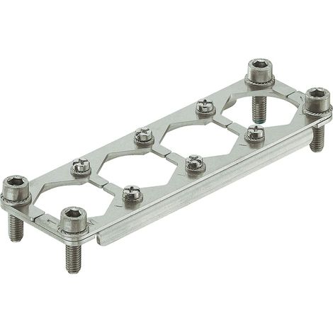 HARTING Han HPR Halterahmen enlarged, Baugröße 24B Stift, für 4 HC-Module 350 Werkstoff Metall - 1 Stück