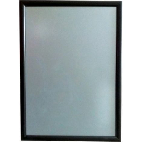Cadre d'affichage clic clac en aluminium noir format A2