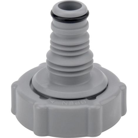 Ablassventil für Poolschlauch, Entwässerungsadapter, Grau Ø 32 mm