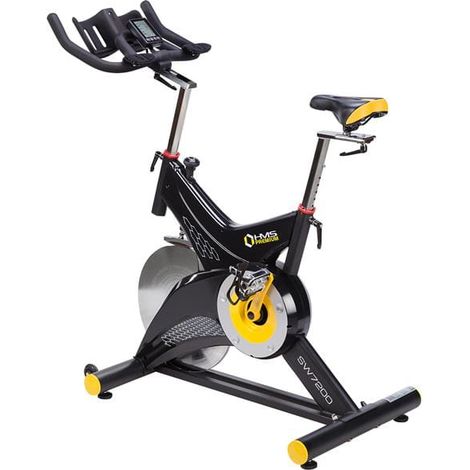 Bicicleta estática HMS Premium SW7200, freno mecánico de presión, pantalla de ordenador grande y nítida (1/5)