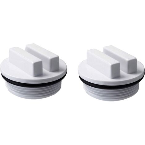 Bouchon d'hivernage fileté de 1,5 po pour refoulement de piscine/spa et bouchon de vidange de filtre (lot de 2) (1/5)