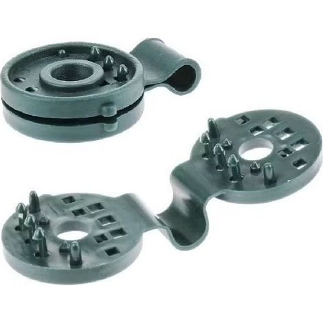 Clips de fixation pour tapis de protection, verts, lot de 50, Lustan