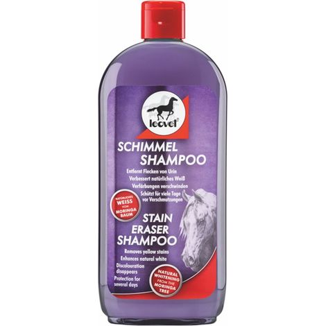 Milton shampoo antigiallo per cavalli bianchi e grigi Leovet detergente delicato per pelo e criniera 500 ml