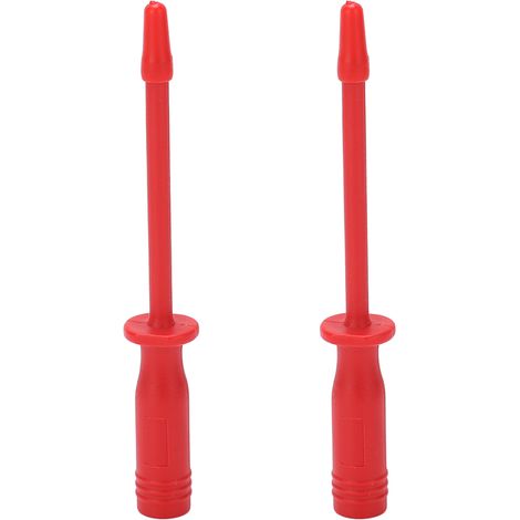 Lot de 2 pointes de test pour multimètre, broche ronde 4mm pour mesure tension automobile et circuit rouge (1/5)