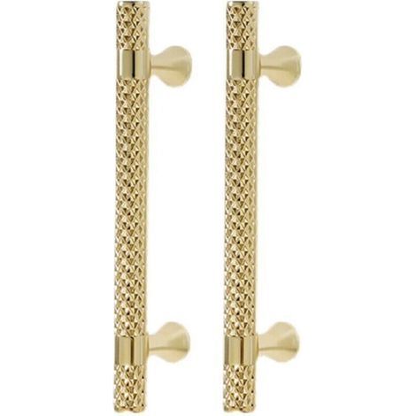 Poignée de meuble dorée, espacement des trous de 192 mm, poignée de cuisine en alliage de zinc, poignée d'armoire de chambre à coucher, 2 pièces