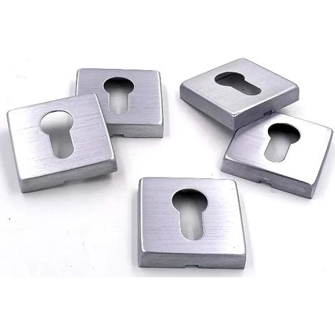 BOCCHETTA GPB QUADRA MM.50X50 YALE CROMO SATINATO (1/3)