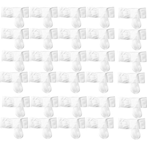 Packung mit 30 Spa-Stirnbändern für Kosmetikerinnen, weiß, für Damen. (1/5)