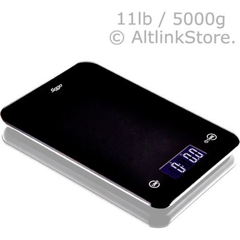 Digitale Küchenwaage mit Touchscreen, 11 lbs 5 kg / 5000 g x 1 g oz. für Lebensmittel zur Gewichtsreduktion.