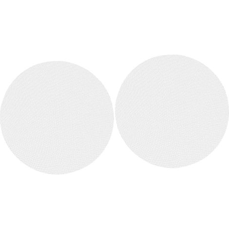 TOYANDONA Tapis de Cuisson Vapeur en Silicone Blanc Réutilisable 2 Feuilles Rondes Antiadhésif pour Cuiseur Vapeur Préserve les Nutriments et Contact Direct Aliments'-'- (1/5)
