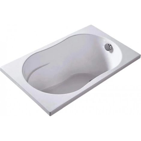 Valentin – Baignoire à encastrer ultra compacte 120 x 70 cm – 5 pieds réglables – Profondeur intérieure 50 cm – GreenAcryl recyclable (1/3)