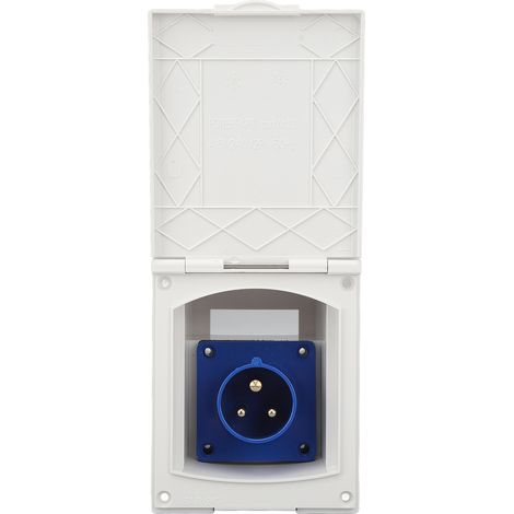 Prise d'alimentation pour camping-car, port de connexion pour accessoires de rénovation de camping-car, prise d'alimentation externe 220 V à 250 V, prise blanche 16 A et carte mère bleue 16 A (1/5)