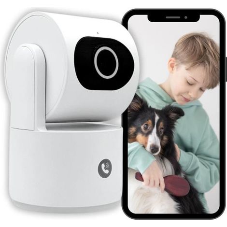 Cámara de vigilancia - KONYKS - CAMINI CARE 2 - Interior - Wifi con sirena y botón de llamada de vídeo (1/5)