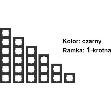VN-92-18-06-51: VN-92-18-06-51: NOVELLA Einzelrahmen, Schwarz