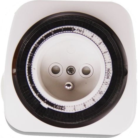 Programmateur mécanique 24h compact pour simulation présence