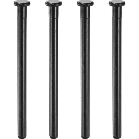 4Pcs Gonds De Porte, 3.5 Inch Charnières De Sécurité Intérieures Amovibles Vis De Remplacement Pions De Fermeture Pour Réparation Pièces De Porte En Bois, Noir Mat (1/5)