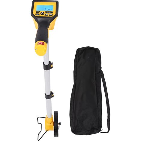 Outil de mesure de distance numérique – roue de précision LCD – poignée télescopique – conversion ft/m – mesure max 100 000 ft/m
