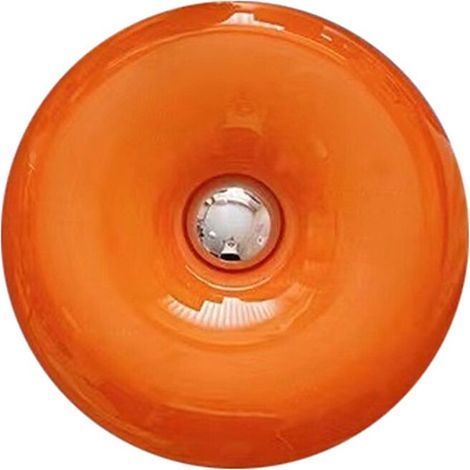 Lampe Orange Donut, Milieu Du Siècle Lampe Moderne, Lampe de Chevet, Roman Art Déco Lampe, Belle Table et Lampe de Décoration Murale (1/4)