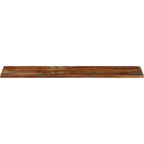 Dessus de table Dessus de bureau Plateau de table 140x40x2,5cm rectangulaire bois massif récupéré (1/5)