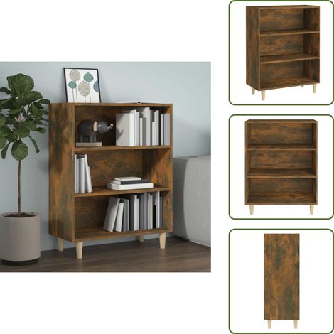 Sideboard Räuchereiche 69,5x32,5x90 cm Holzwerkstoff - Schreibtisch - Wohnzimmermöbel - Sideboard - Regal - Holzmöbel (1/5)