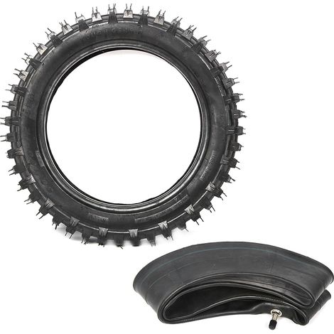 Ensemble de chambre à air en caoutchouc pour moto 3.00-12 80/100-12, compatible avec pit bike et dirt bike M TR20 (1/5)
