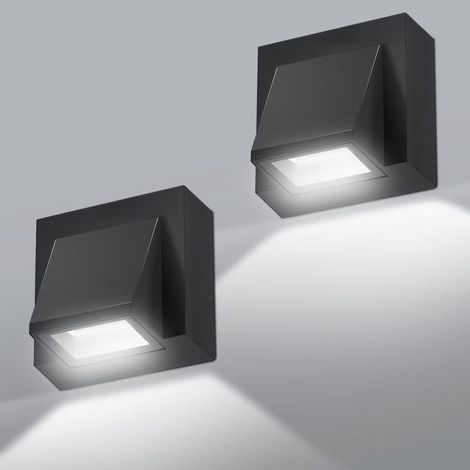 Applique Murale Interieur/Exterieur, 5W COB Applique Murale Exterieur LED, IP65 Imperméable Lampe Murale Exterieur, Blanc Froid 6500k (1/5)