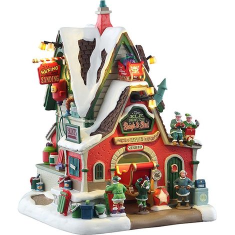 LEMAX Edificio Riparazione Slitte The Elf Service Sleigh & Sled Repair