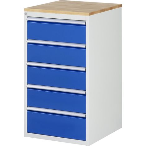 Rau Schubladenschrank Buche-Top und 5 x Schubl.-L 4x180 1x210mm (1/5)