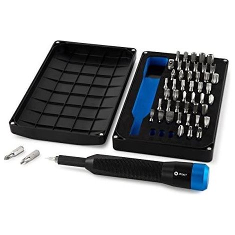 Ifixit Kit Mahi noir et bleu 48 embouts aluminium (1/3)