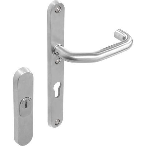 Ferrures de porte d’entrée Vurano protection anti-traction PC étroit 72mm acier inoxydable - 0035.398336 (1/2)