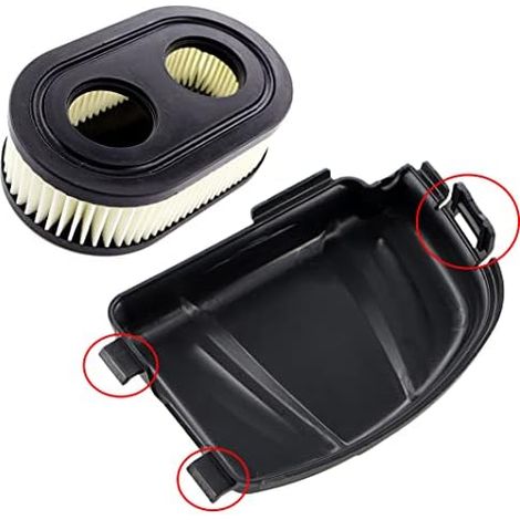 VURAHOME - Couvercle de filtre à air avec filtre à air pour Briggs & Stratton séries 550E 550EX 575EX 550EX Eco-Plus 625E Remplace 595658 590548 798452 (1/5)