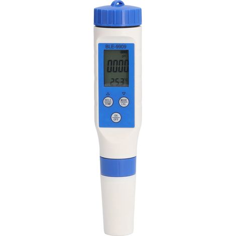 Testeur d'eau sans fil 5 en 1, sonde détachable, affichage simultané, sauvegarde auto données, pH EC ORP, étanche IP67 pour piscine et aquarium (1/5)