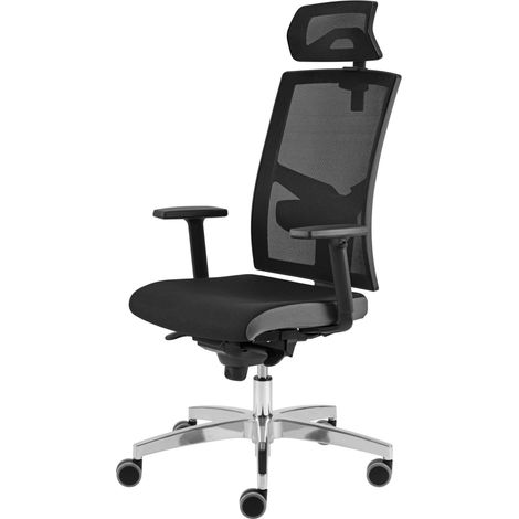 bümö Premium Chefsessel Netzrücken schwarz (1/5)