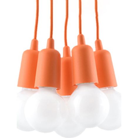 Lampe suspendue orange Diego 5 (1/5)