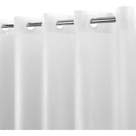 Rideau de Douche ou Doublure en PEVA sans Crochet – Rideau de Douche givré Robuste de 8 g, Pas de Crochets nécessaires, Plastique imperméable et sans PVC, Taille Standard 180 x 188 cm, givré (1/5)