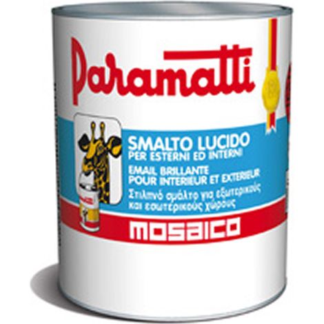Smalto mosaico per interni e esterni paramatti ml 750 rosso segnale