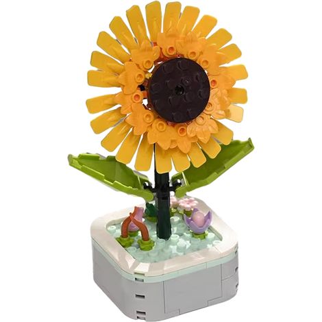 Kit Bouquet - Blocs de Construction pour Pot à Fleurs Artificielles - Décoration Intérieure Créative - Idéal Cadeau Famille ou Amis - 1 Pièce (1/5)