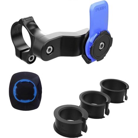 Support de téléphone pour vélo et moto [avec adaptateur à dégagement rapide] Support de téléphone pour moto [rotatif à 360° et réglable] pour smartphone