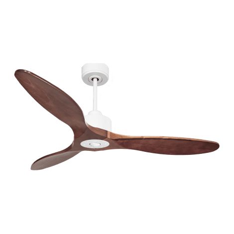 Modulo Slim  Ring - Super destratificateur et ventilateur DC 132 cm blanc  pales bois rouge idéal 26 à 40 m² (1/5)