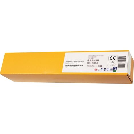 Électrodes basiques acier. diamètre 3.2 mm. longueur 350 mm. boîte de 130 pièces - GYS