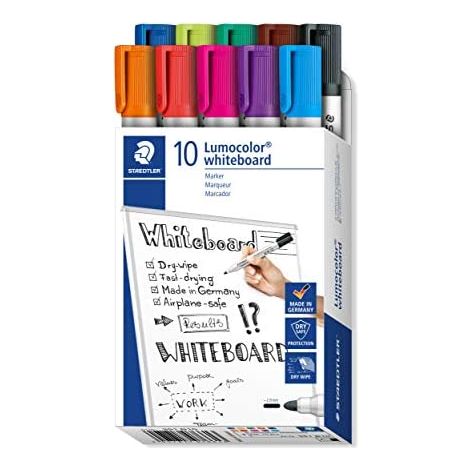 STAEDTLER Whiteboardmarker STAEDTLER® Lumocolor® 351 2mm farbig sortiert 10 St./Pack.