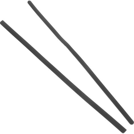 Lot de 2 bandes de protection antidérapantes en caoutchouc pour le dessous de la coque d'ordinateur portable Dell Latitude 7400 E7400-24.80X0.65X0.20CM-Black