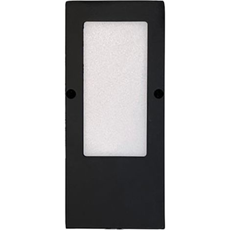 Spot led rectangulaire 12v sans interrupteur (complément pour kit) - Température de couleur : 2700 K - Décor : Noir mat - Flux lumineux : 360 lm - SC HERRAJES (1/4)